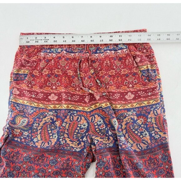 American Eagle AE Mixed Print Pull On Pants XS‎ Boho Festival Hippie Peasant - Picture 8 of 12